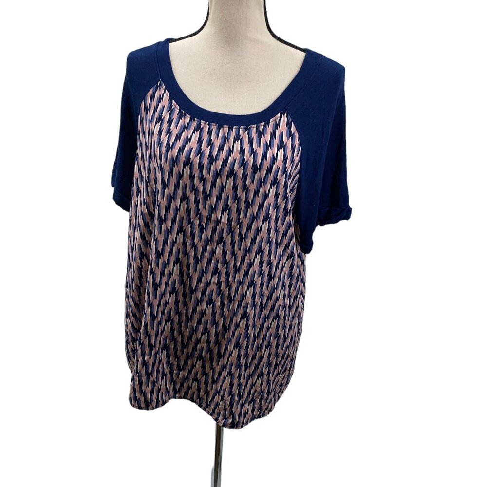 Gilli 1X Blouse Multicolored zig zag Pattern